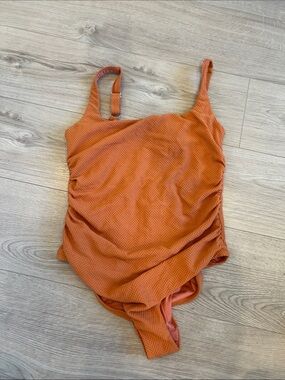 Simons Orange One-Piece Swimsuit